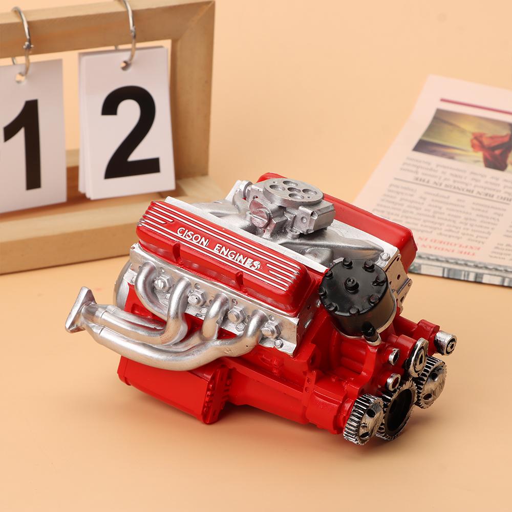 Simulación de Creatividad V8 Modelo de Motor Kit DIY Resina V8 Modelo de Motor de Coche Manualidades Decoración de Motor para Adultos Regalo