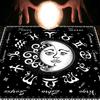 Astrology Tarots Table Altar Cloth Metaphysical Board Game Mat Pendulum Divinations Altar Tablecloth Board Game Card Pad