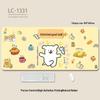 Extra-Large Heated Anti-Slip Cartoon Mouse and Keyboard Pad - Comfortable Desk Pad for Office & Gaming