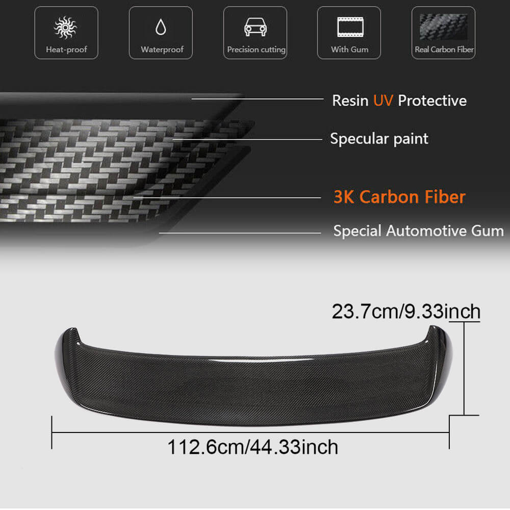 Spoiler (for Base SW 2010-2014, Carbon) for Volkswagen Golf 6
