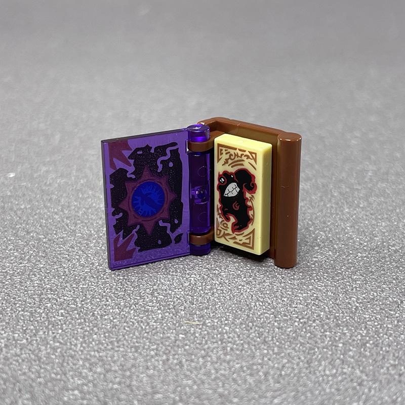Bloki budulcowe małych cząstek: Minifigurka Otwierana Książka Magiczna 24324 & 24093