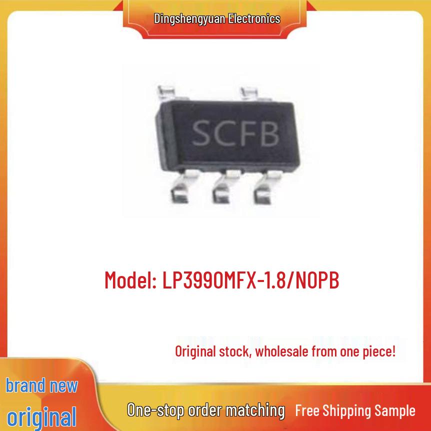 

New LP3990MFX-1.8/NOPB Silkscreen SCFB Linear Regulator IC, SOT23-5 Package