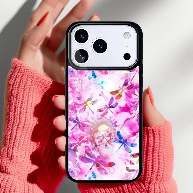 

Dragonfly Phone Case for iPhone 17 16 15 14 13 Pro Max Back Cover for 12 11 Pro Coque iPhone 13 Pro Max