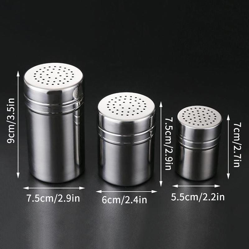 Multipurpose Stainless Steel Seasoning Jar Salt Sugar Bottle Kitchen Gadgets Spice Pepper Shaker Spice Jar Toothpick Holder