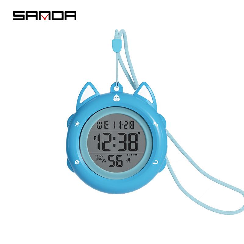 Детские часы Sanda с NFC-разблокировкой, DIY, для переодевания, светящиеся, водонепроницаемые, студенческие, подарочный набор