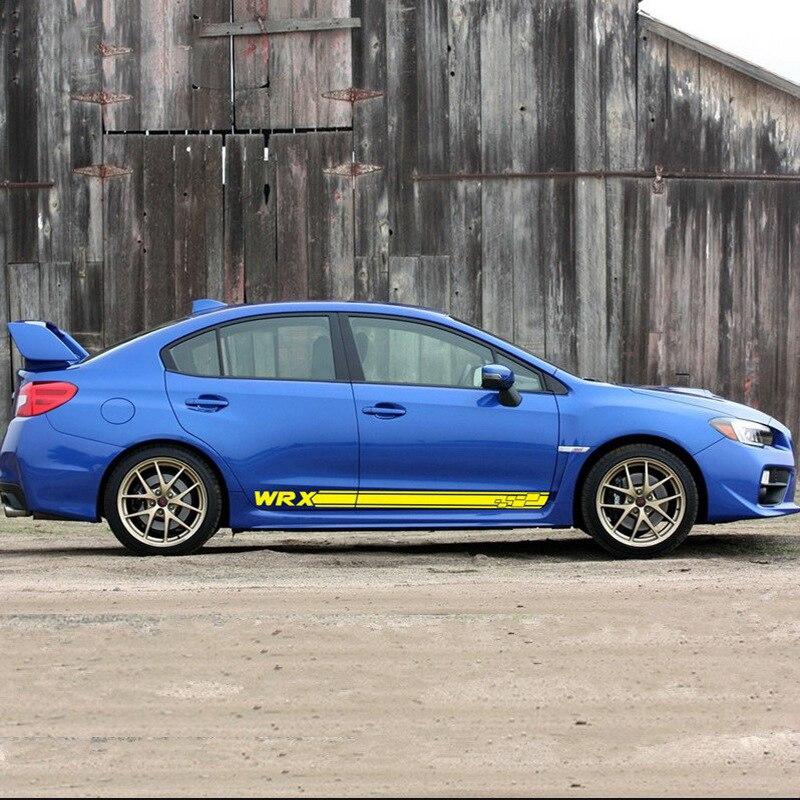 Für Subaru Impreza WRX STI 2x Auto Seitenkörper PVC Wasserdicht Dekorative Aufkleber Aufkleber
