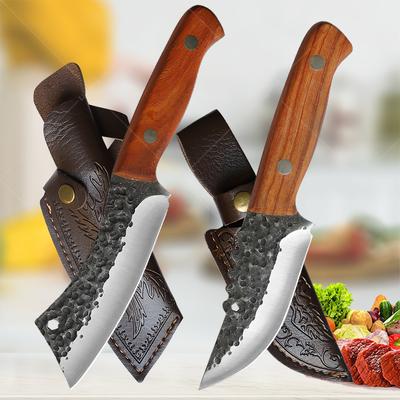Stainless Steel Boning Knife Hand Forged High Hardness Meat Cutter with Comfortable Handle Household Kitchen Knife