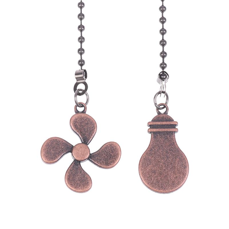 Fan Shape Ceiling Fan Pull Chain Light Shape Chandelier Pull Chain Metal Pendant Pull Chain Extension Chandelier Chain Extender