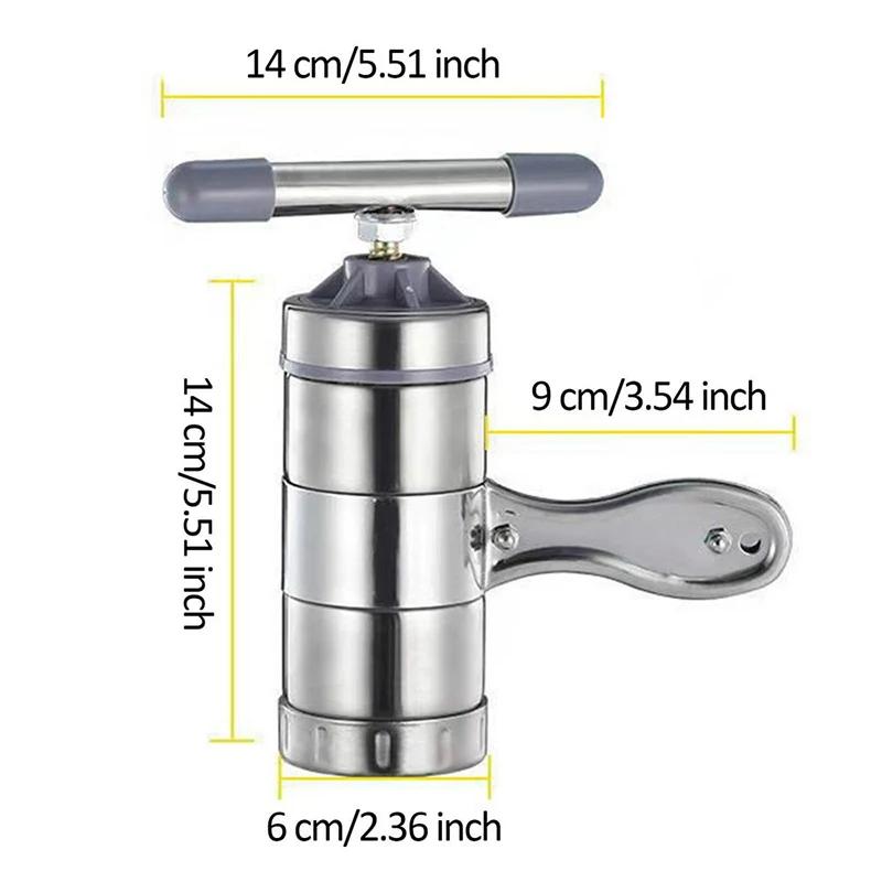 Household Manual Noodle Maker Stainless Steel Fresh Pasta Machine Small Noodle Press Pasta Roller Machine Kitchen Tools