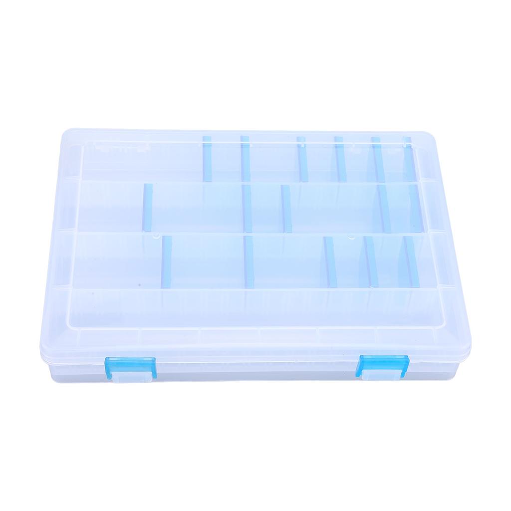 Fishing Tackle Tray Plastic Clear Lightweight Fishing Tackle Storage Box with Inserts for Fishhook