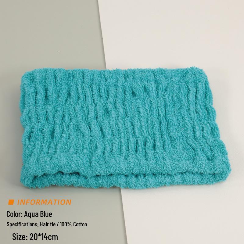 Unisex Pure Cotton Sweat-Absorbing Headband – Moisture-Wicking, Elastic Sport Band for Fitness and Face Washing. Pure Cotton