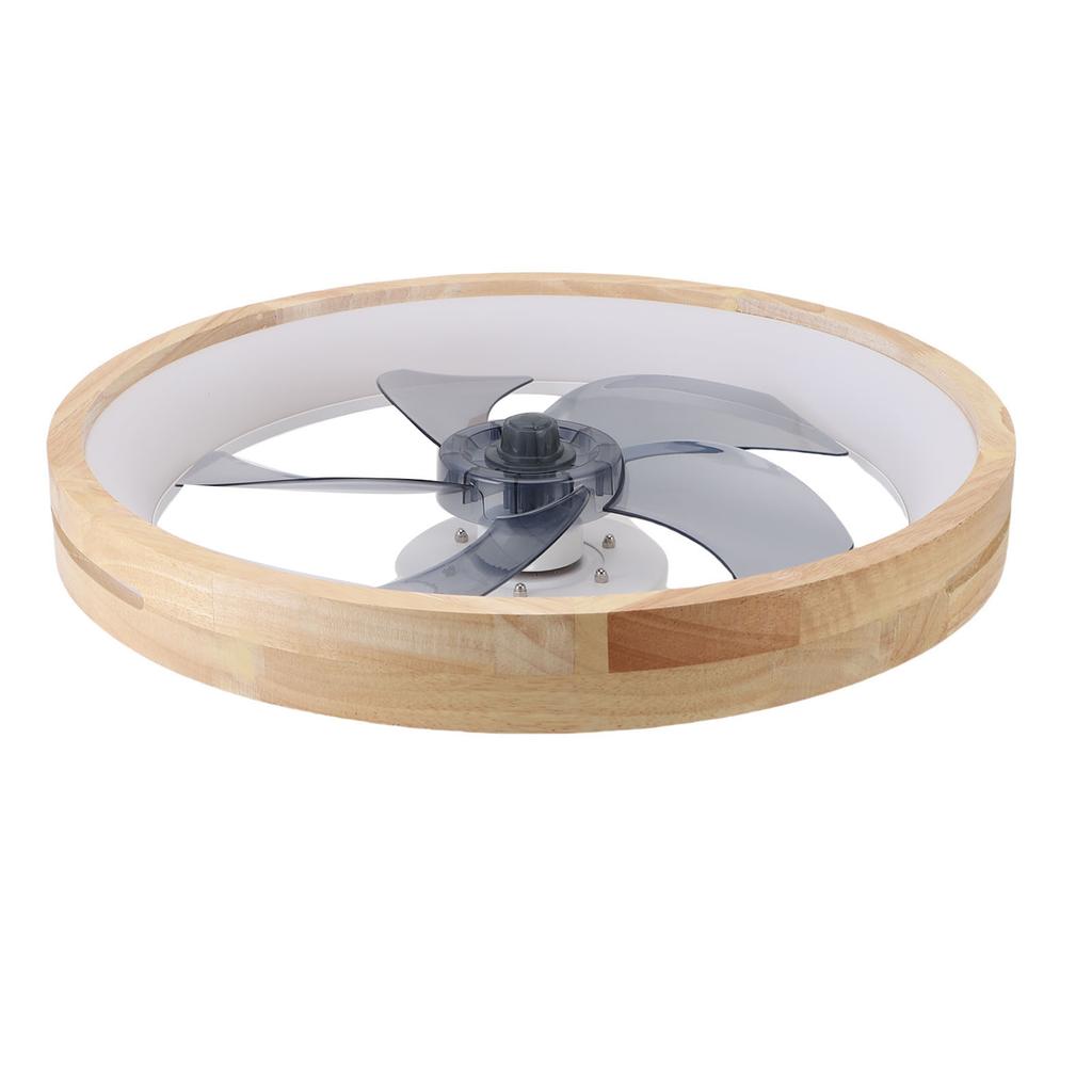 LED Ceiling Fan with Light Remote Timer 6 Speeds Stepless Dimming Flush Mount Fan Light for Living Room Bedroom
