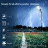 Solar Telescopic Pole Outdoor Waterproof Courtyard & Wall Lamp with Smart Remote Control
