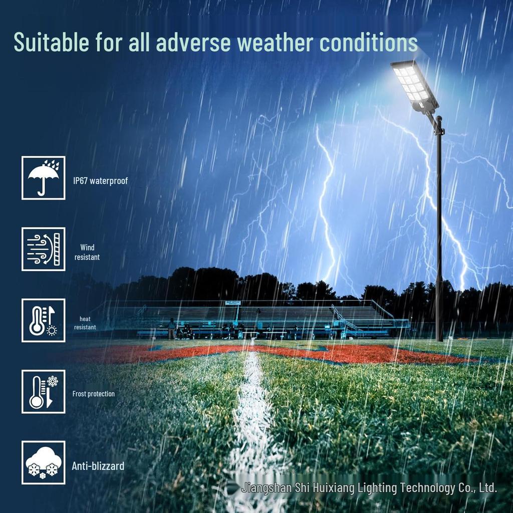 Solar Telescopic Pole Outdoor Waterproof Courtyard & Wall Lamp with Smart Remote Control