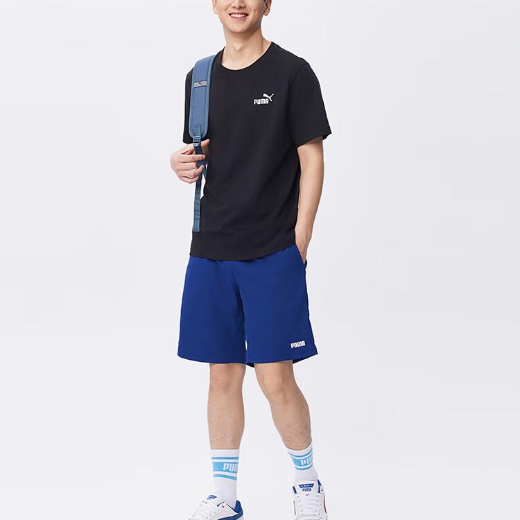 New PUMA ESS SS25 T Shirt Unisex Black 691550-01