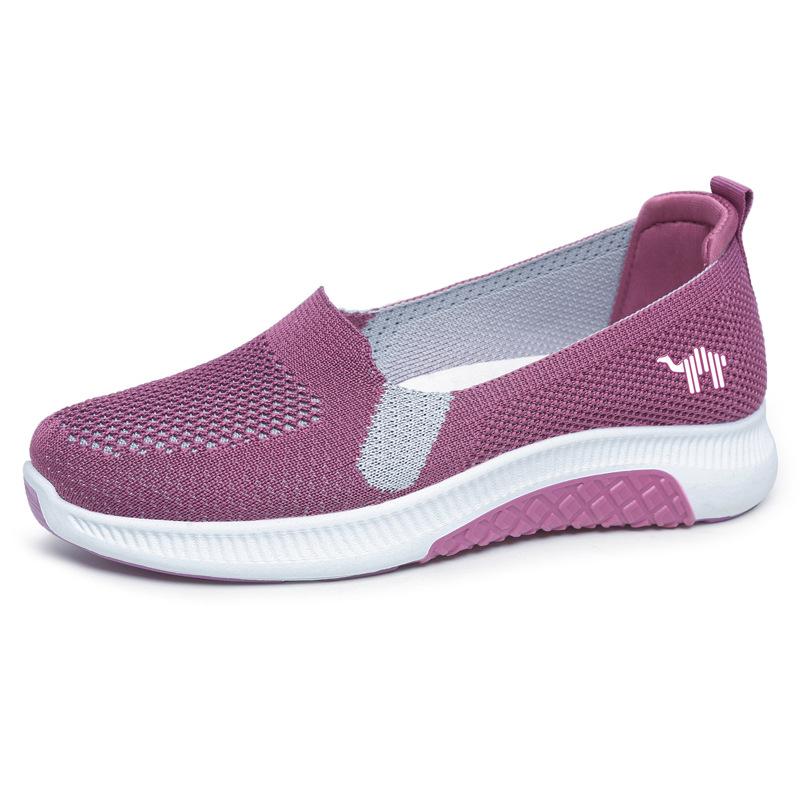 

Женская повседневная обувь Летние дышащие сандалии Нескользящая мягкая подошва Тонкие туфли с неглубоким носком Женская плоская удобная обувь 41 лавандовый