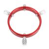 Telescope Guiding Scope Ring with M6 Screw 1 4 Inch Screw Red Aluminum Alloy Six Point Guiding Scope Hoop for 80‑100mm