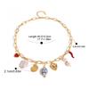 Fashionable Pearls Heart Conch Pendant Necklace Craft Sturdy Stainless Steel Materials Accessory for Everyday Wear