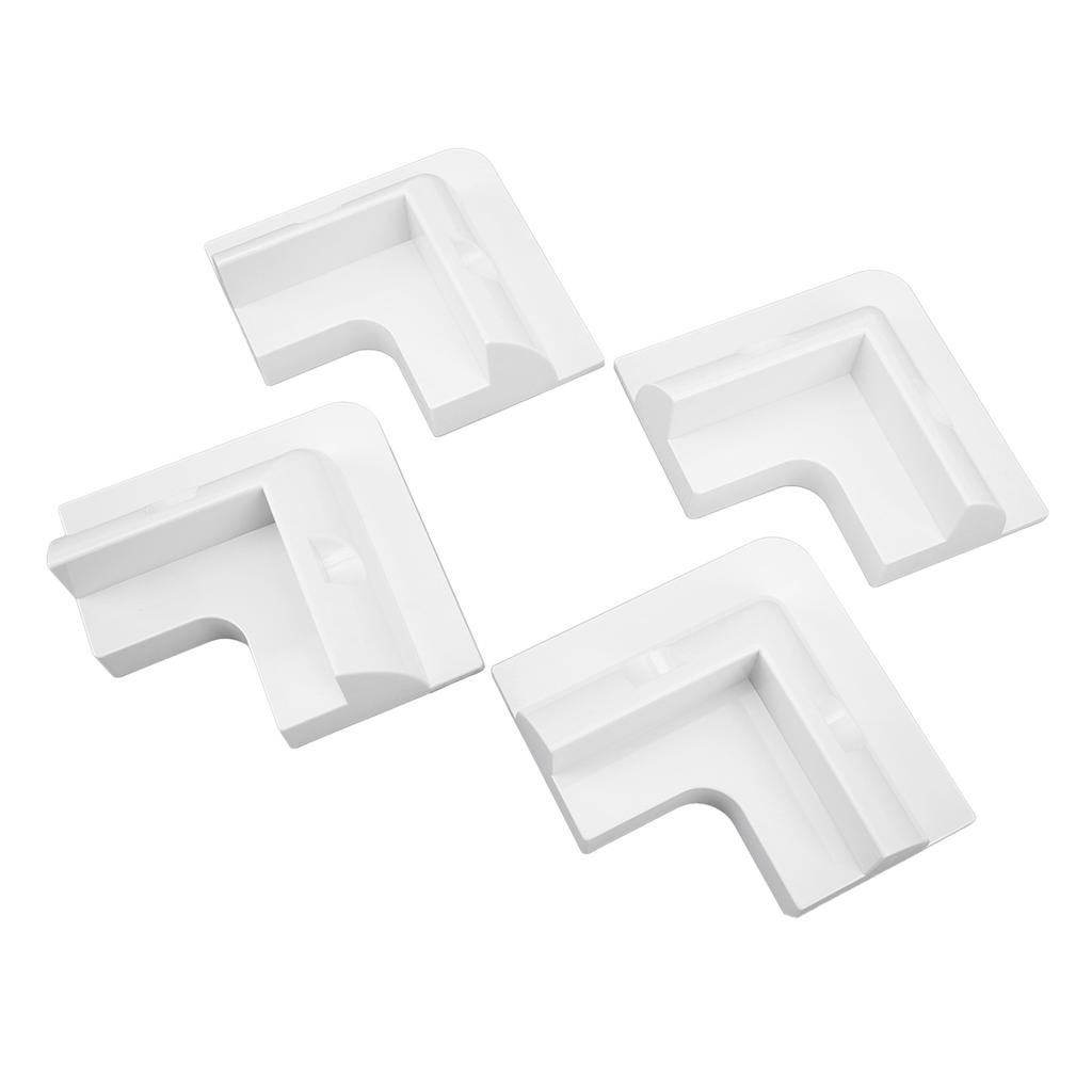 4pcs Solar Panel Corner Bracket Anti UV ABS Solar Panel Roof Drill Free Support Mount for RV Boats