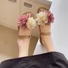 Fashion Trendy Double - Strap Flower Slides | Stylish & Photo - Ready, Ideal for Fairy - Chic & Outing Outfits