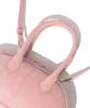 Covernat Woman Clover Heart Classic Suede Tote Bag Pink