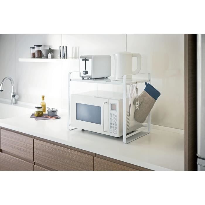 Étagère - Yamazaki - 3130 Tower - Extensible - Acier - Blanc - 47.575 x 35 x 50 cm