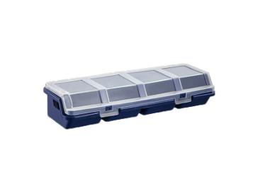 1Pcs Multi Compartment Organizer Box for Screws Small Parts Durable Plastic Hardware and Jewelry Storage Case