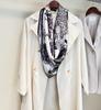 French Elegant Niche Design~ Silk Silk Scarves That Improve Taste, Satin Mulberry Silk Scarves, Summer, Commuting Square Scarves