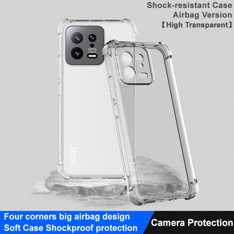 IMAK For Xiaomi 13 5G Four Corner Airbag Shockproof Phone Case Soft TPU Protective Cover