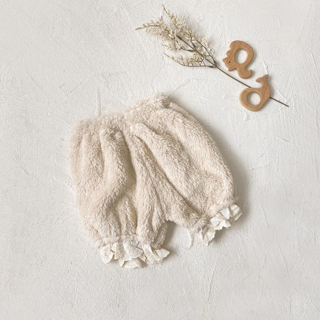 Cozy Baby Winter Outfit: Plush Top with Big PP Pants