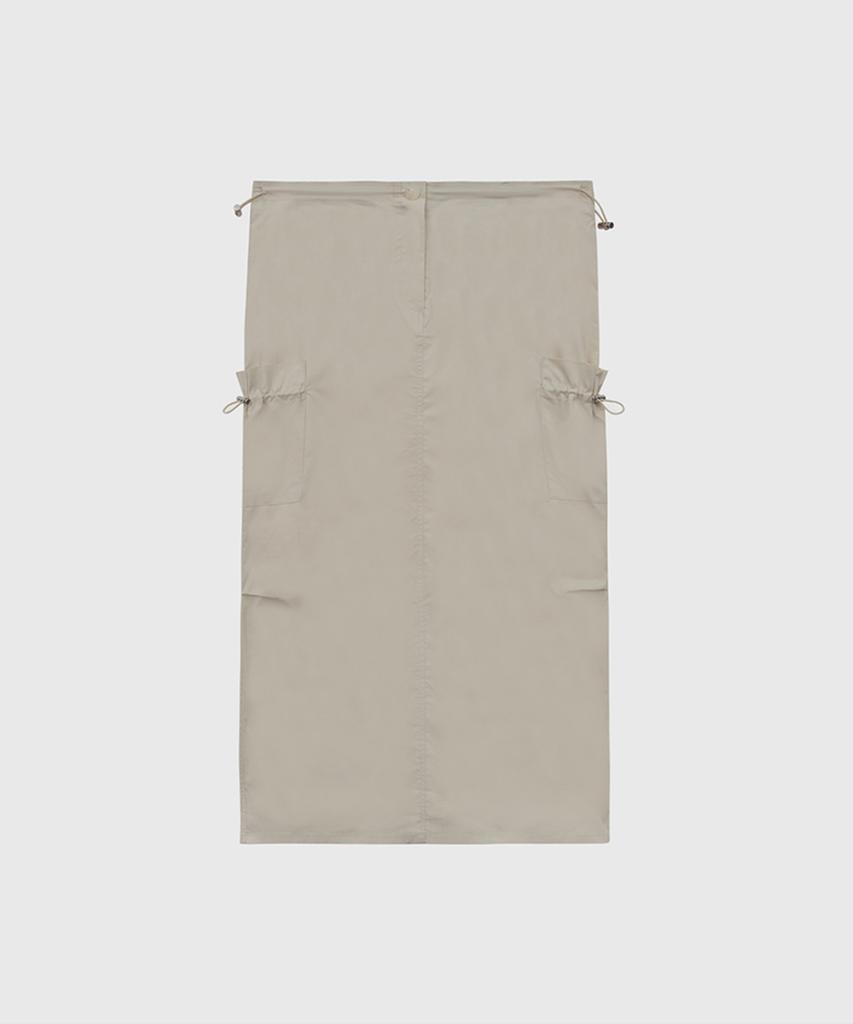 Kwinseulaebis Parasuit String Tasche Langer Schlitz Maxikleid