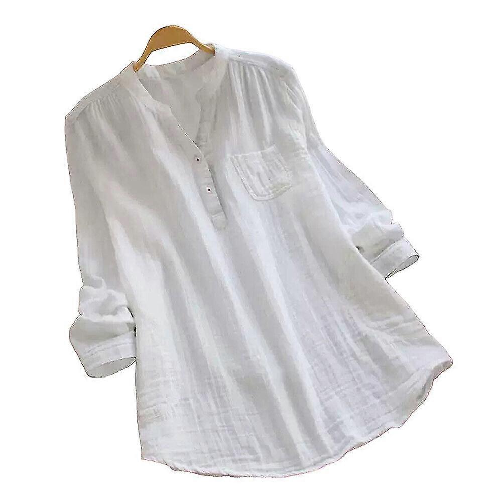 Womens Baggy T-Shirt Tunic Tops Ladies Summer Loose Long Sleeve Blouse Plus - Ri