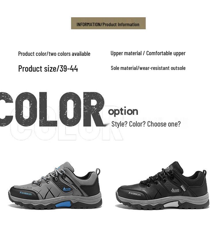 Men's Spring Work & Hiking Shoes - Breathable, Non-slip, Wear-resistant, Safety & Casual Footwear