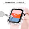 Tempered Glass Screen Protector for Apple Watch Case 45mm/41mm/40mm Series 9/8/7/6/se/5/4 Diamond PC  for iWatch 38mm/42mm/44mm