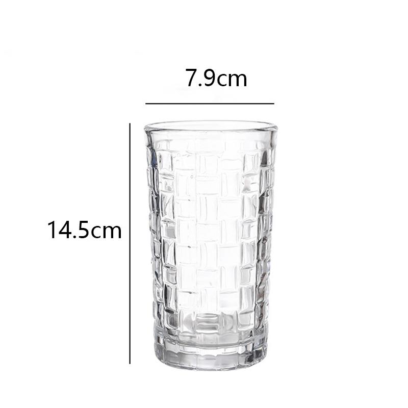330ml/410ml Wine Glass Weave Patterns Colin Cup Cocktail Rocks Glasses Tumblers Transparent Coffee Cups Household Beverage Cup