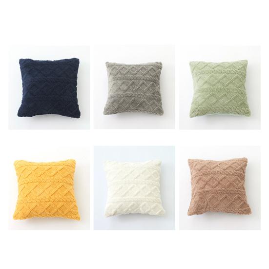 45x45cm Lightweight Pillow Cover Jacquard Weave Washable Protective