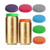 Colorful Can Cover Food Grade Safe Silicone Beverage Lid Leak Proof Portable Sealers for Standard Cans