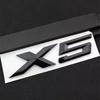 ABS Adhesive Matte Black Chrome Letter For Car Trunk BMW X5 Logo X5 Letters Stickers Emblem Badge E70 E53 F15 G05 Accessories