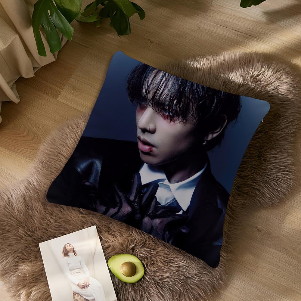 

Musical artist ddpr ian Pillow Case Living Room Accent Couch Back Support Square Lounge Restful Nap Companion  40X40cm