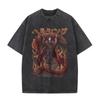 Washed Vintage Anime Hellsing Abraham Van Helsing Vampire Alucard Double Sided Print Tshirts Unisexs s Unisexga Oversized T Shirts