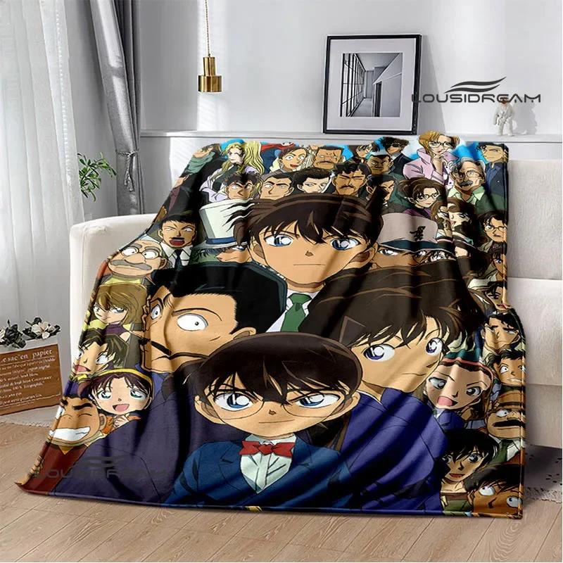 Detective Conan Cartoon Printed Blankets Picnic Blanket Warm Flannel Blankets Home Bed Linings Blankets for Beds Birthday Gift