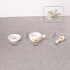 3Pcs 1/12 Dollhouse Mini Instant Noodles Bowl Plates Dishes Model Simulation Kitchen Decoration Doll House Pretend Play Toys