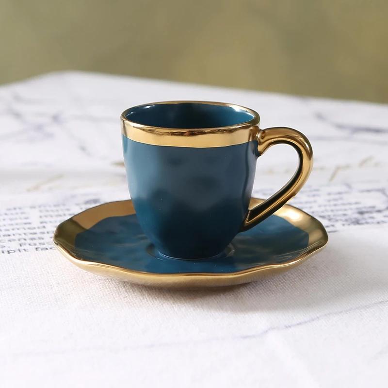 Italian colored glazed ceramic small coffee