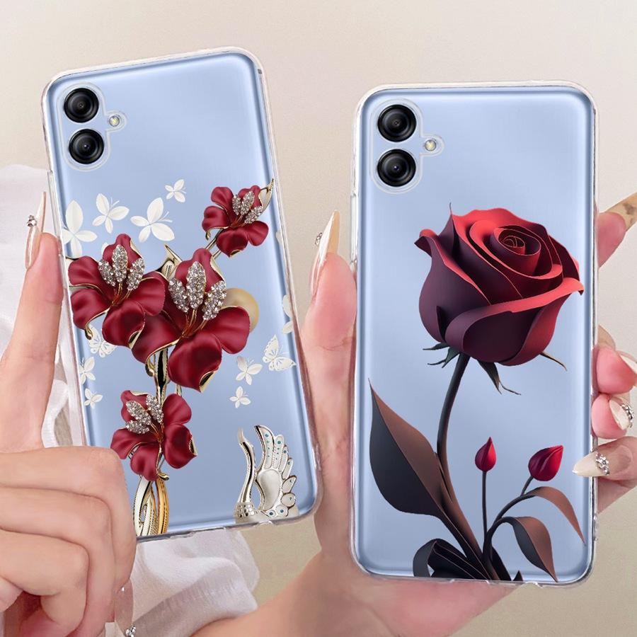 For Samsung Galaxy A04E Phone Case A042F Cover Fashion Simplicity transparent Soft Silicone Shell SamsungA04 A 04 E Funda