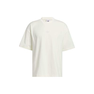 adidas Originals Basketball Classic Tee American Retro Print Unisex Tops Ivory-White IR6383