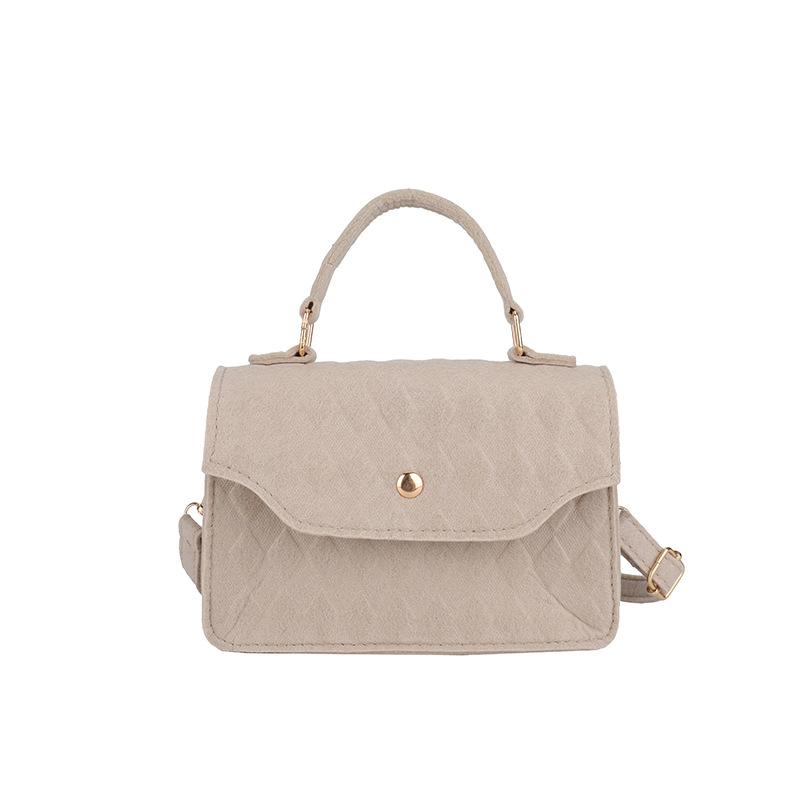 Simple felt handbag autumn new trend bag women's casual small square bag fashion shoulder bag