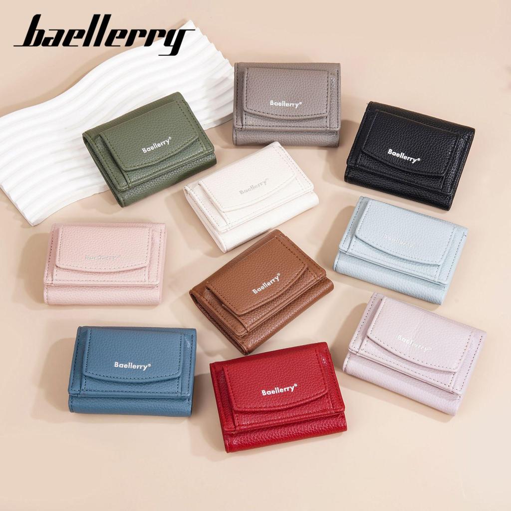 Women's Baellerry Japanese High-End Tri-Fold Wallet & Coin Purse