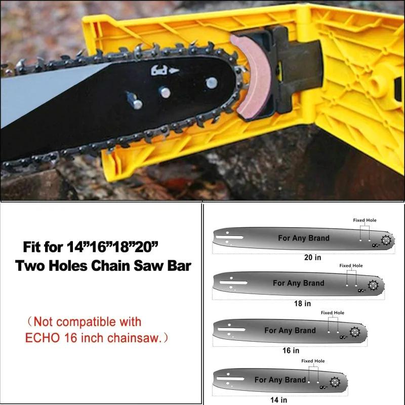 Upgrade Universal Chainsaw Teeth Sharpener Tool Portable Chain Sharpening Kit Fast Grinding Chains All Size Saw Woodworking Tool
