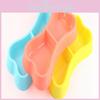Bone-shaped Dog And Cat Food Bowl Set Pp Plastic Pet Double Bowl