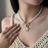 2Pcs Bohemian Shell Starfish Pendant Necklace For Women Conch Seashell Gold Color Metal Chain Choker Summer Beach Party Jewelry
